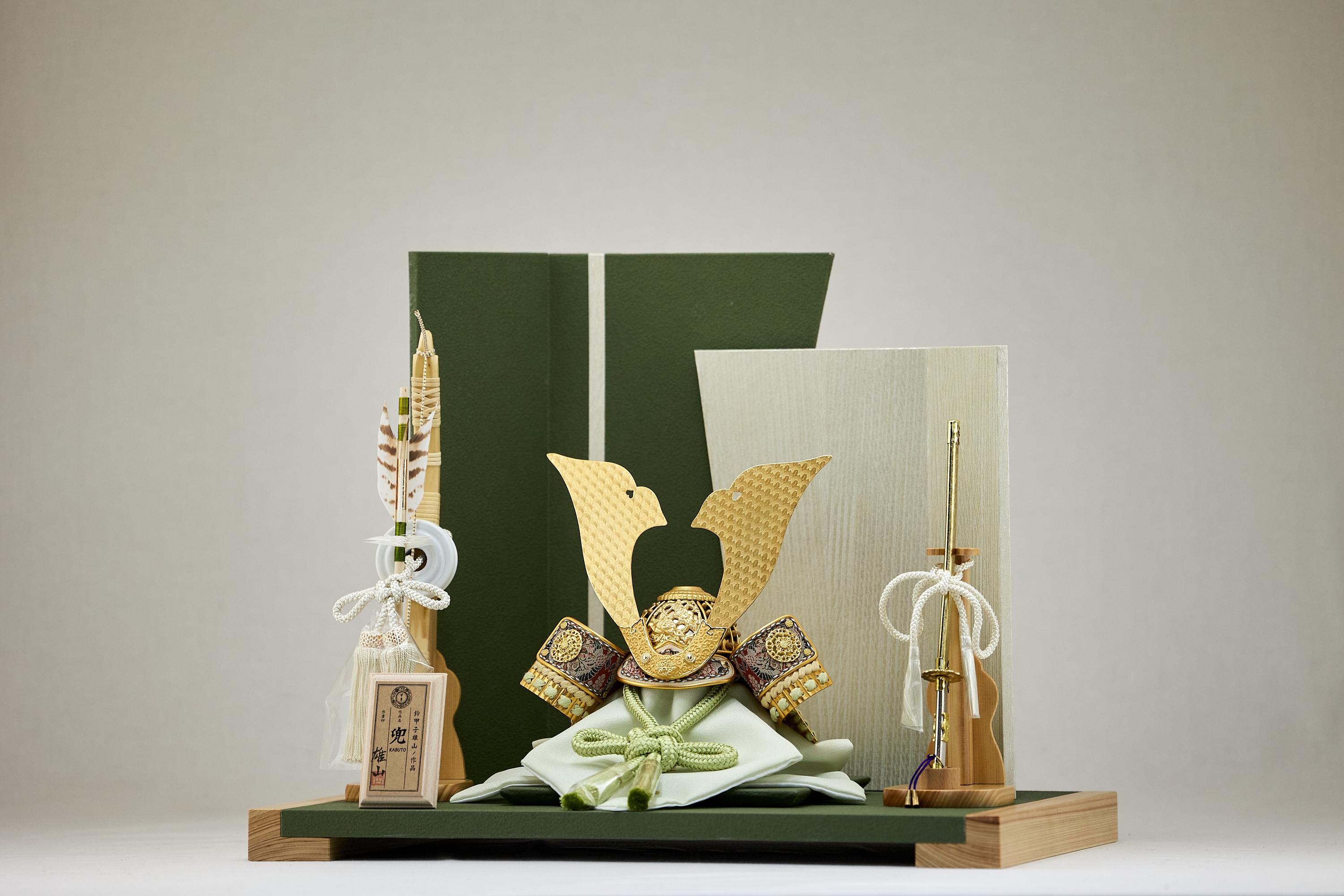 兜飾り 天賦之兜 葵 五月人形 茨城県ひたちなか市 節句人形専門店 人形の桜井 水戸市 那珂市 東海村 日立市 常陸太田市 常陸大宮市 大洗町 茨城町 笠間市 城里町